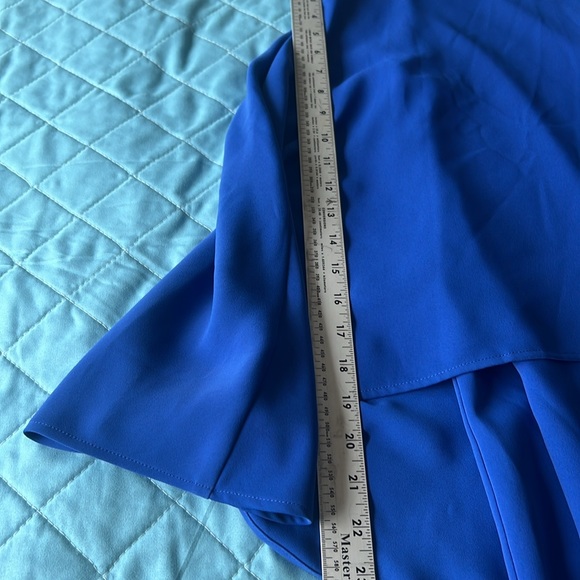 NWOT Trina Turk cobalt Blue cocktail dress flowy flattering beautiful fast ship - Picture 7 of 8